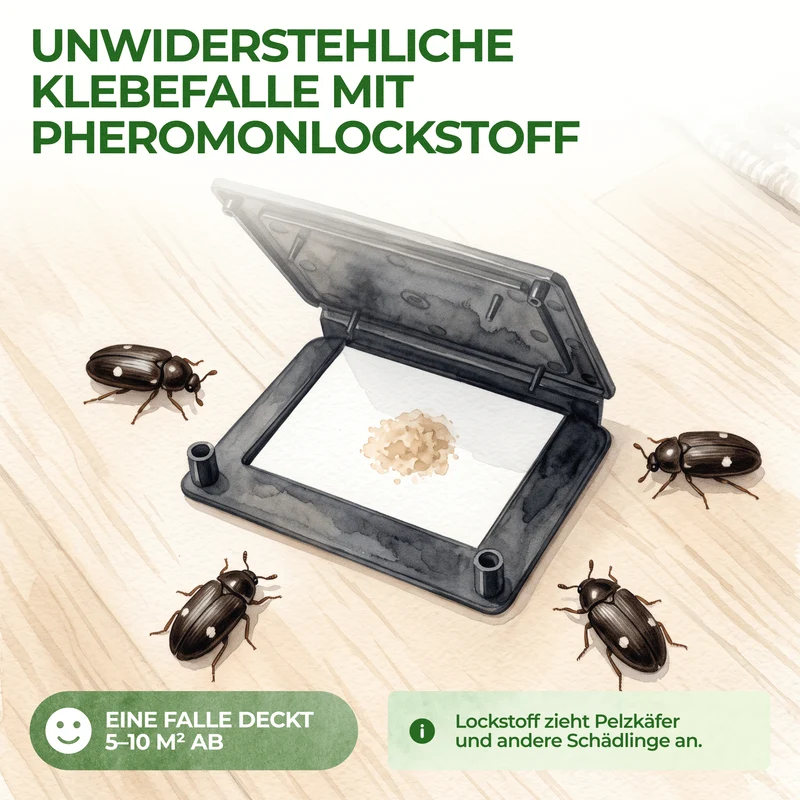 Pelzkäfer Falle