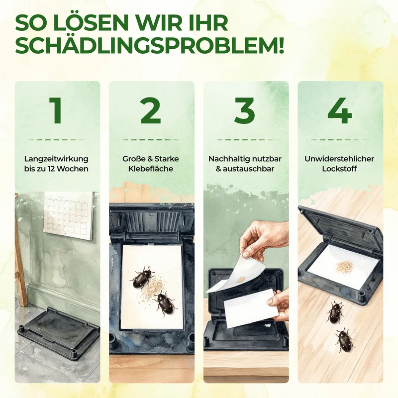 Pelzkäfer Falle