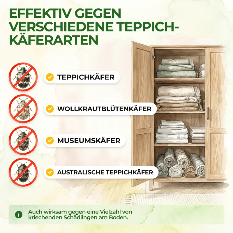 Teppichkäfer Falle