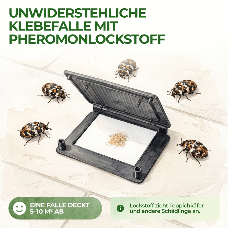 Teppichkäfer Falle