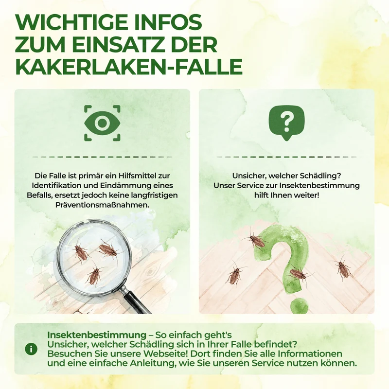 Kakerlaken / Schaben Falle
