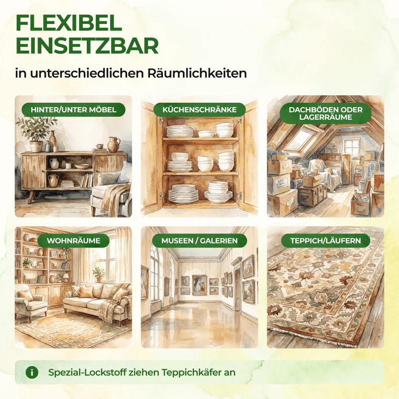 Teppichkäfer Falle