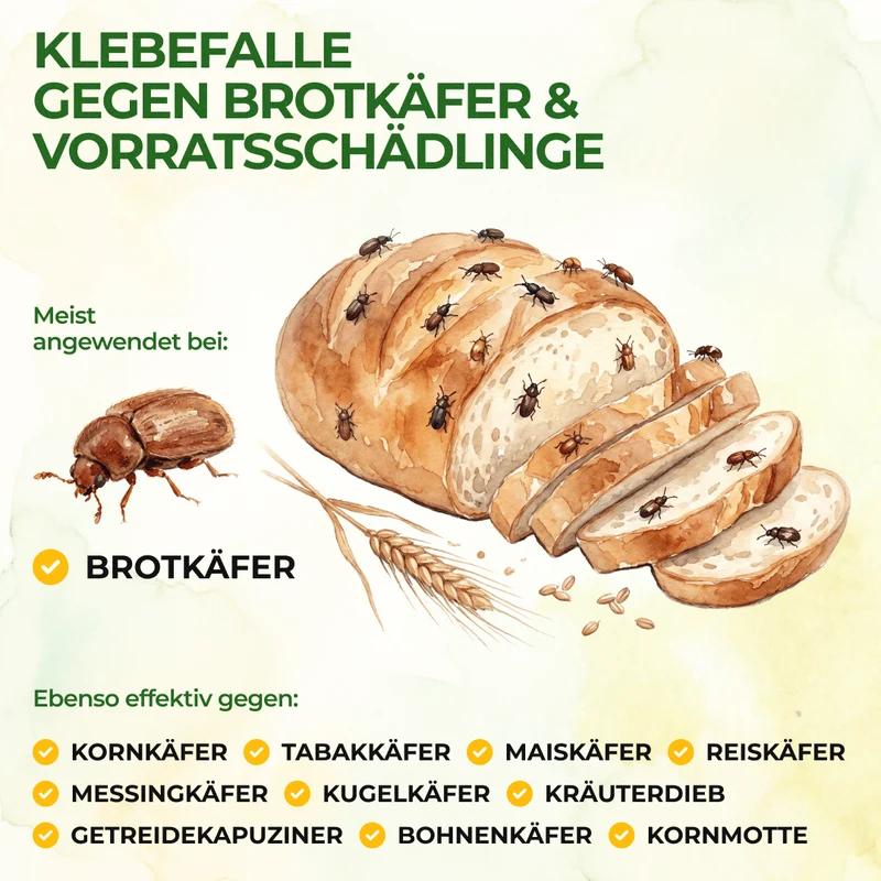 Brødbillefælde med specielt lokkemiddel