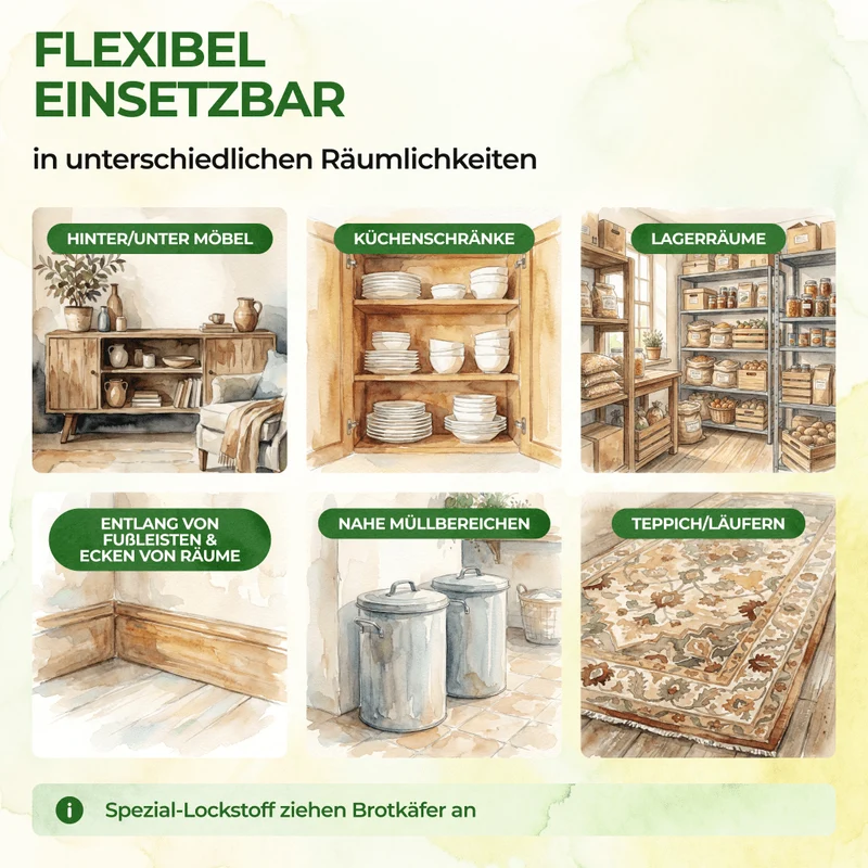 Brødbillefælde med specielt lokkemiddel
