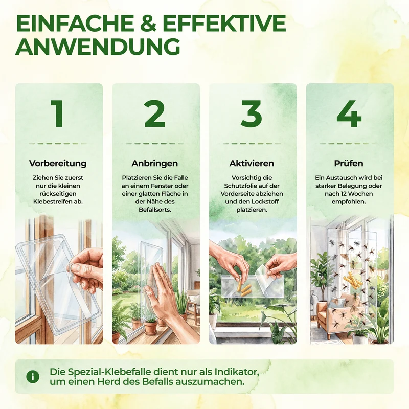 Fluginsekten Fenster-Falle