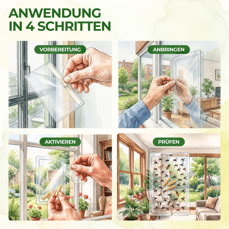 Fluginsekten Fenster-Falle