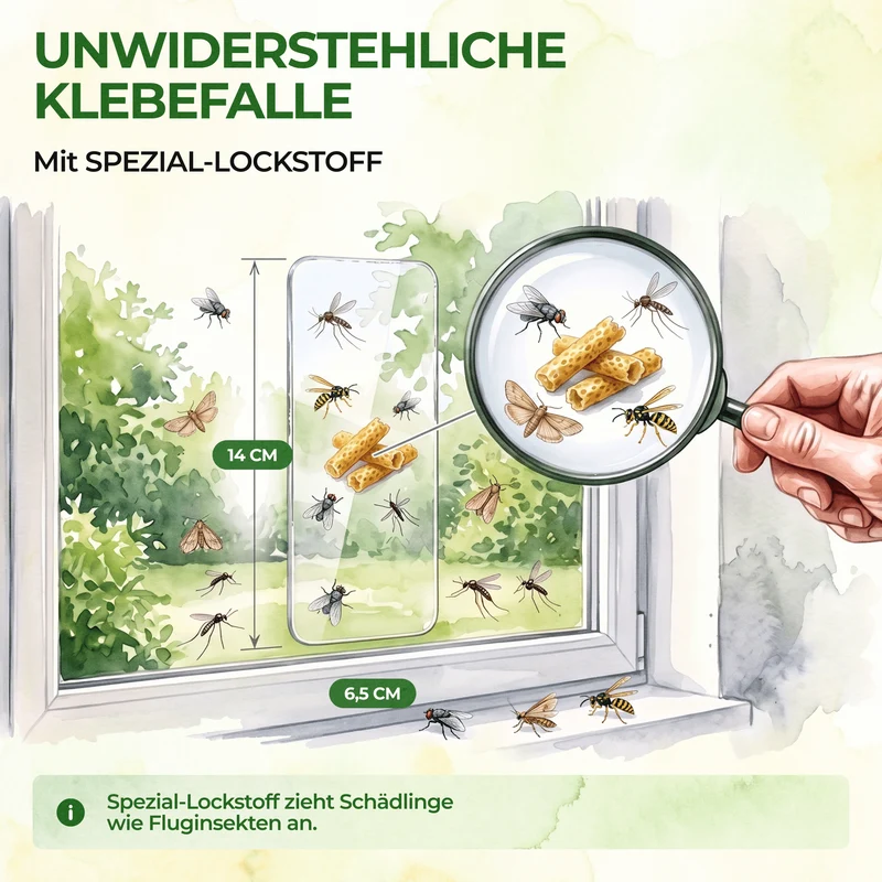 Fluginsekten Fenster-Falle