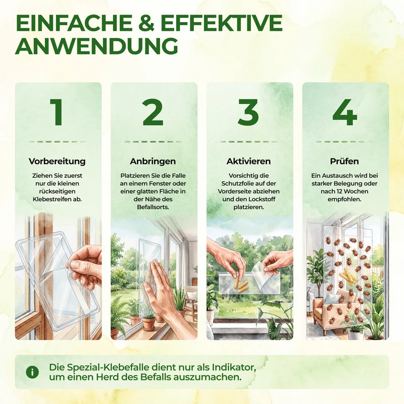 Brotkäfer Fenster-Falle