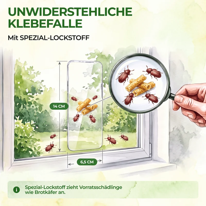 Brotkäfer Fenster-Falle