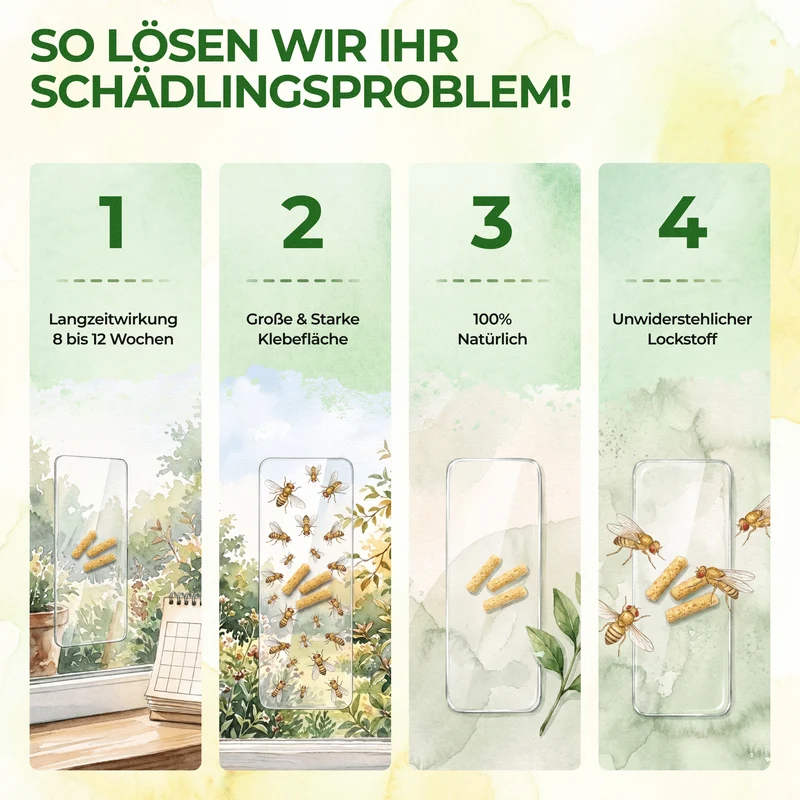 Fruchtfliegen Fenster-Falle