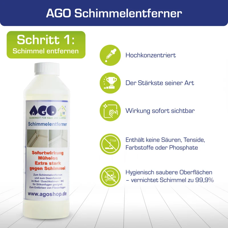 AGO Schimmelentferner-Set / 3-tlg.