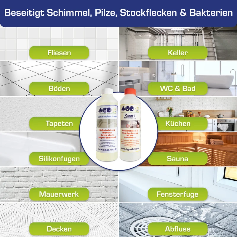 AGO Schimmelentferner-Set / 3-tlg.