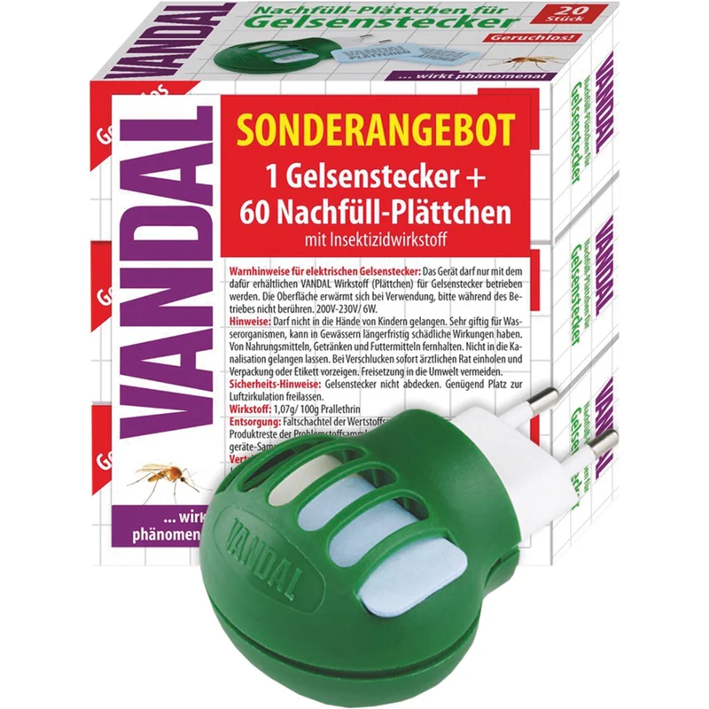 Vandal Gelsenstecker SA mit Nachfüllplättchen