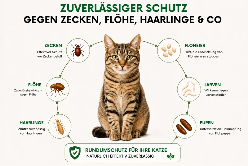Animal Vita® Combo Spot On natürlicher Zeckenschutz für Katzen [6 Monate Schutz]