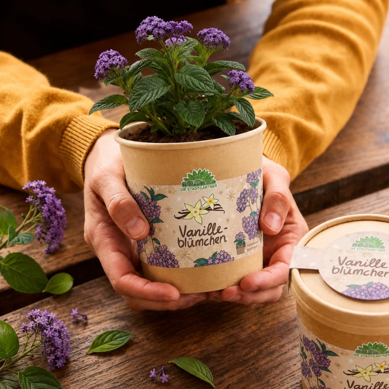 Vanilleblume aus dem Becher