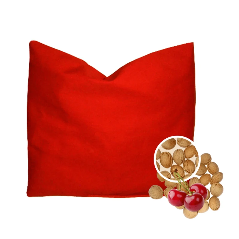 Kinder-Kirschkernsäckchen ca. 17x16 cm uni rot