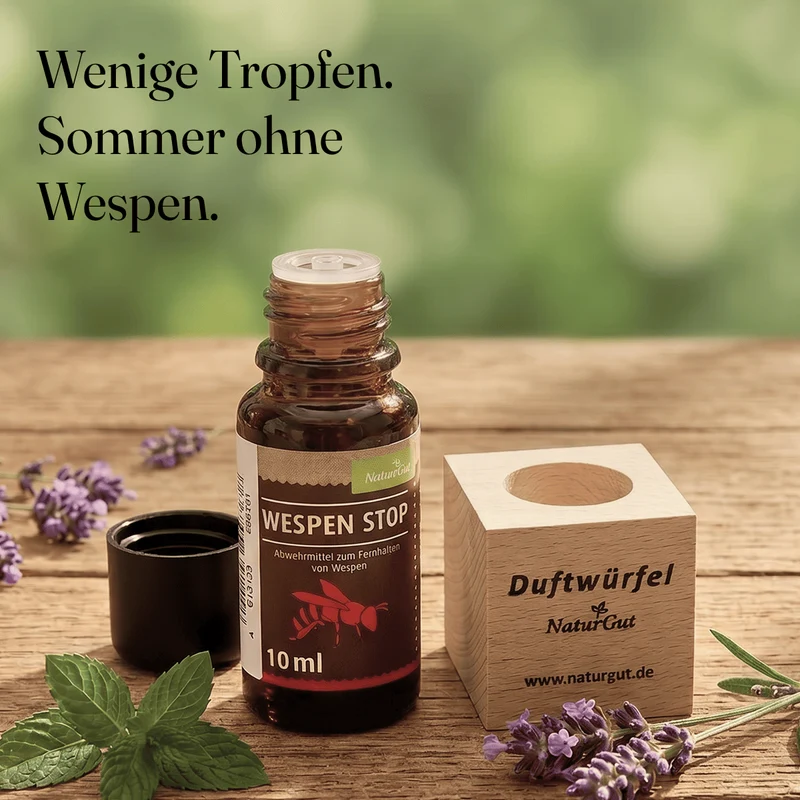 3 x Wespen Stop Abwehr Wespenabwehr Abwehrmittel mit Nelkenöl Zitronenöl 10ml