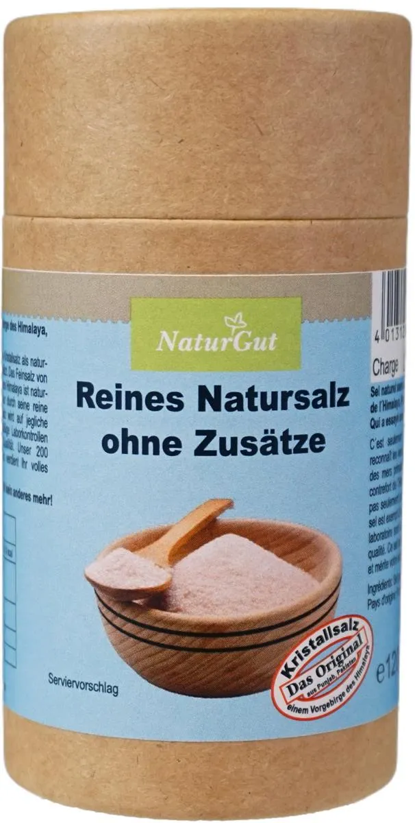 Kristallsalz aus dem Vorgebirge des Himalaya-Punjab/Pakistan fein Streudose Salzsteuer 120g