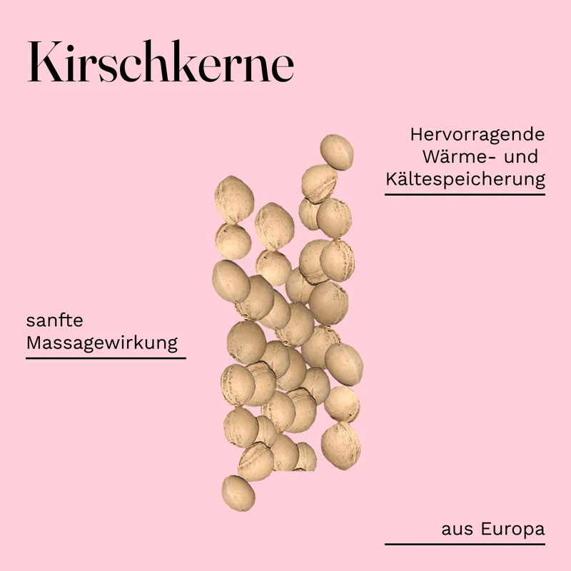 Schwarzwälder Kirschkernsäckchen uni rot (24x24) Kirschkernkissen Wärmekissen