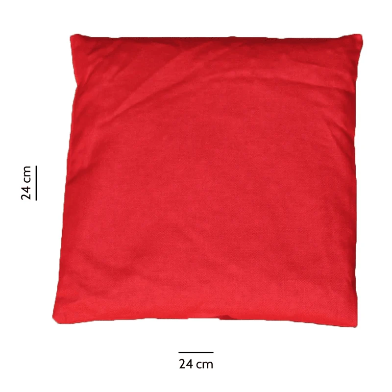 Schwarzwälder Kirschkernsäckchen uni rot (24x24) Kirschkernkissen Wärmekissen