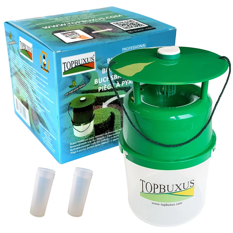 TOPBUXUS Buchsbaumzünsler-Falle - Inkl. Lockstoffe für 1 ganze Saison