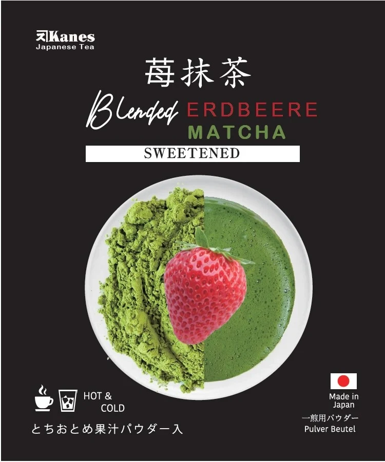 Kanes Erdbeer Matcha - Pulver-Beutel, 10g