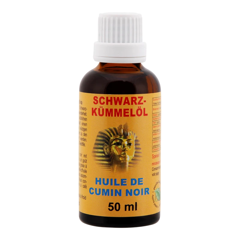 Schwarzkümmelöl 50ml Nigella sativa aus Ägypten Schwarzkümmelöl-konventionell-Kaltgepresst