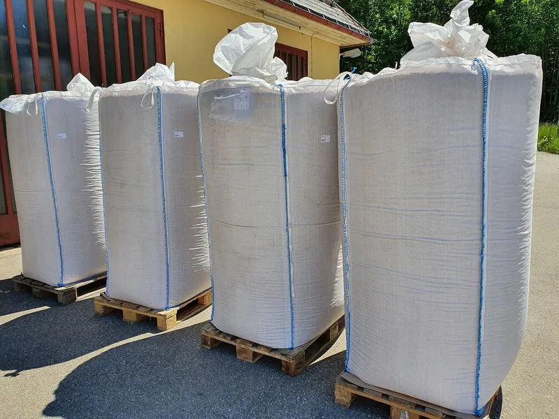 5x Big Bags 160×90×90 cm – Große stabile Transport- und Lagersäcke für Holz, Pellets, Gartenabfälle, Steine & Baustoffe – robuste Big Bag Säcke mit Hebeschlaufen – wiederverwendbar