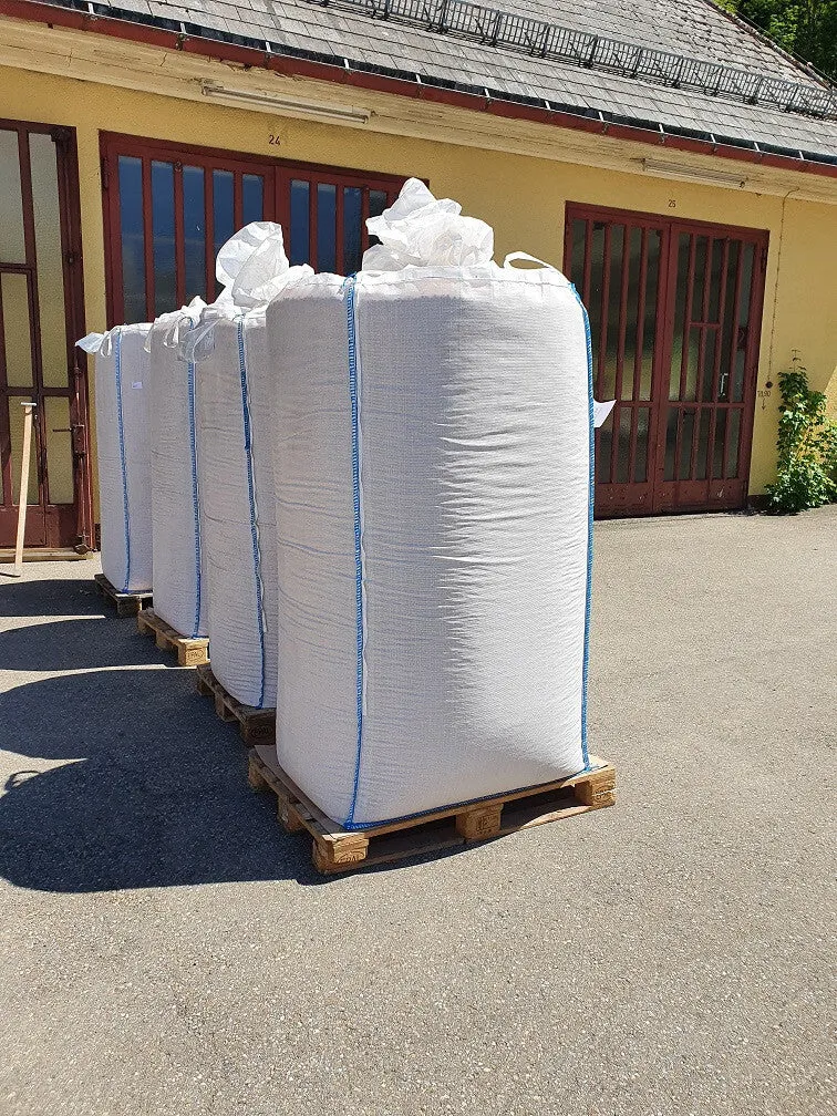 5x Big Bags 160×90×90 cm – Große stabile Transport- und Lagersäcke für Holz, Pellets, Gartenabfälle, Steine & Baustoffe – robuste Big Bag Säcke mit Hebeschlaufen – wiederverwendbar