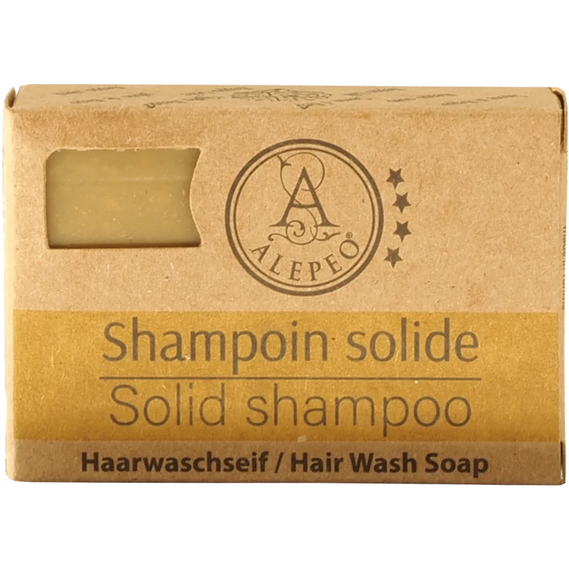 Aleppo Haarwaschseife 7 Kostbarkeiten 100 g | Haarseife mit Olivenöl, Lorbeeröl & 5 weiteren Pflanzenölen | Feste Seife für Haare, Bart, Gesicht & Körper | Handgeschnitten