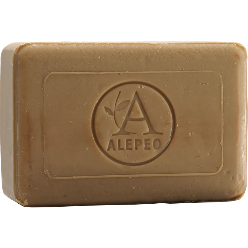 Aleppo Olivenölseife 4% Lorbeeröl 100 g – Handgesiedete Naturseife – Milde traditionelle Seife