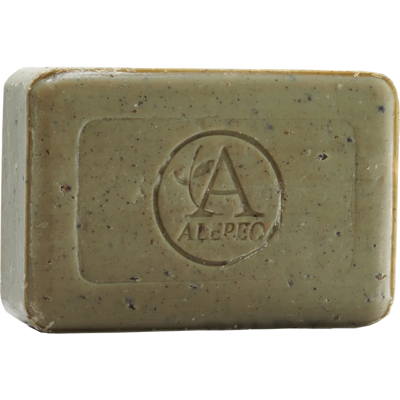 Aleppo Olivenölseife mit Schwarzkümmel 100 g – Handgesiedete Naturseife – Traditionelle Pflege