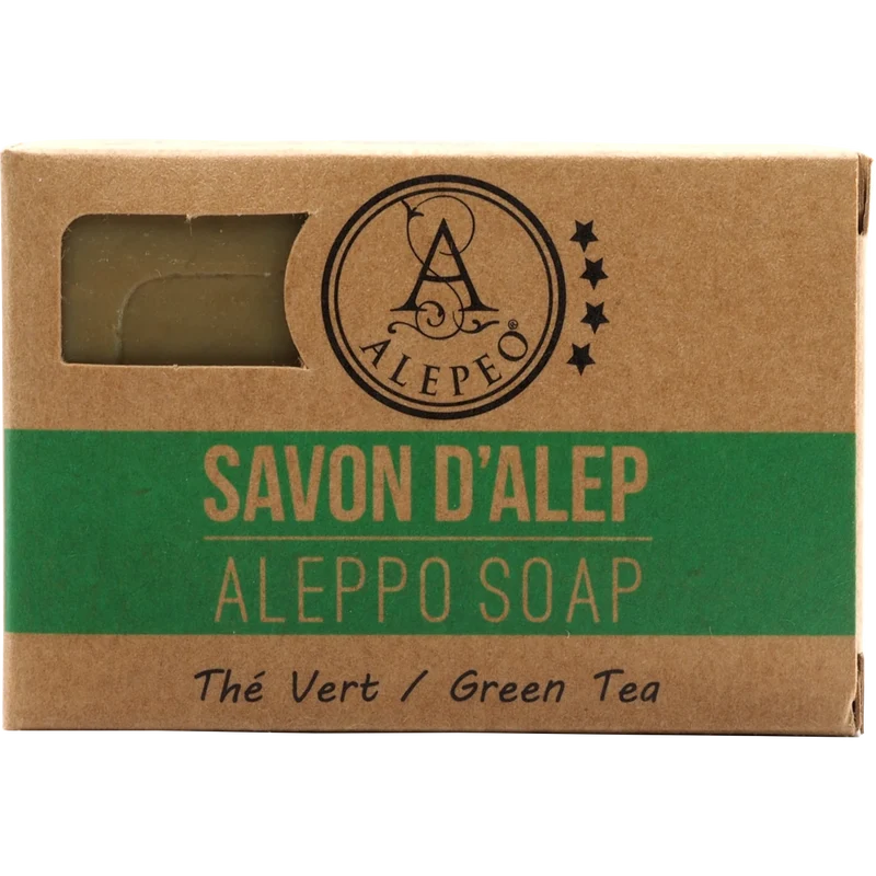 Aleppo Olivenölseife mit Grüner Tee-Duft 100 g