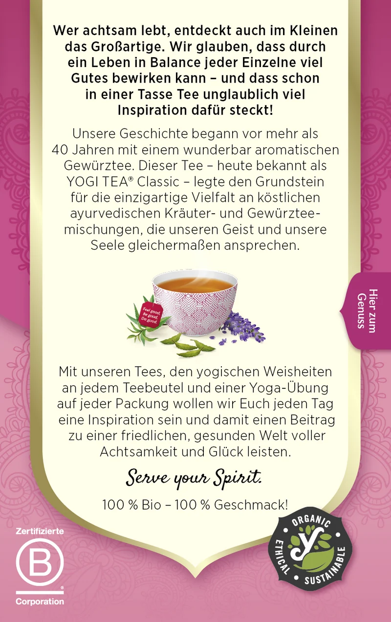 Yogi Tea Frauen Balance - Bio & Vegan, 17x1,8g