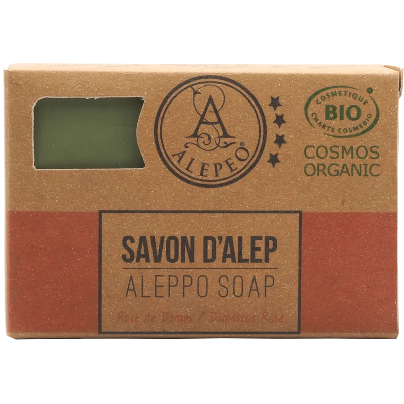 Aleppo Olivenölseife mit Rosenblütenduft 100 g