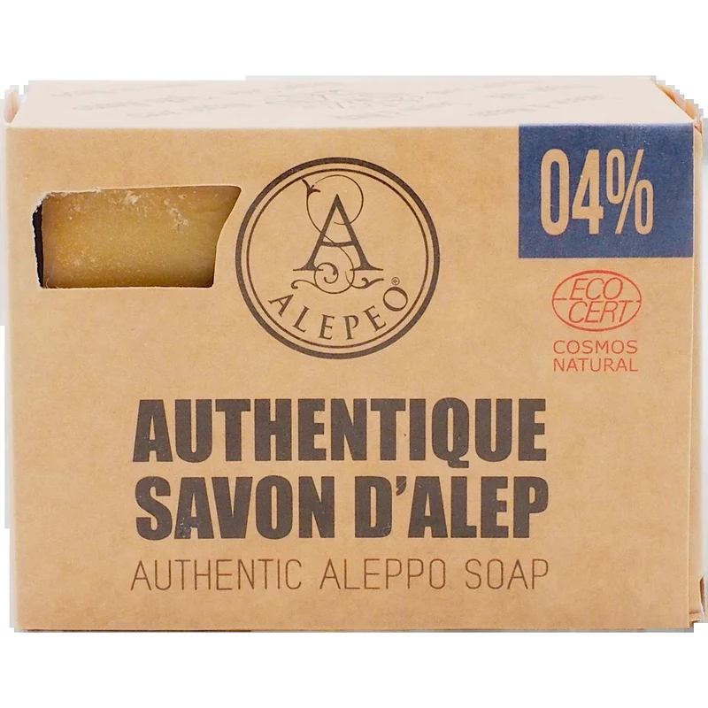 Aleppo Olivenölseife mit 4% Lorbeeröl 200 g
