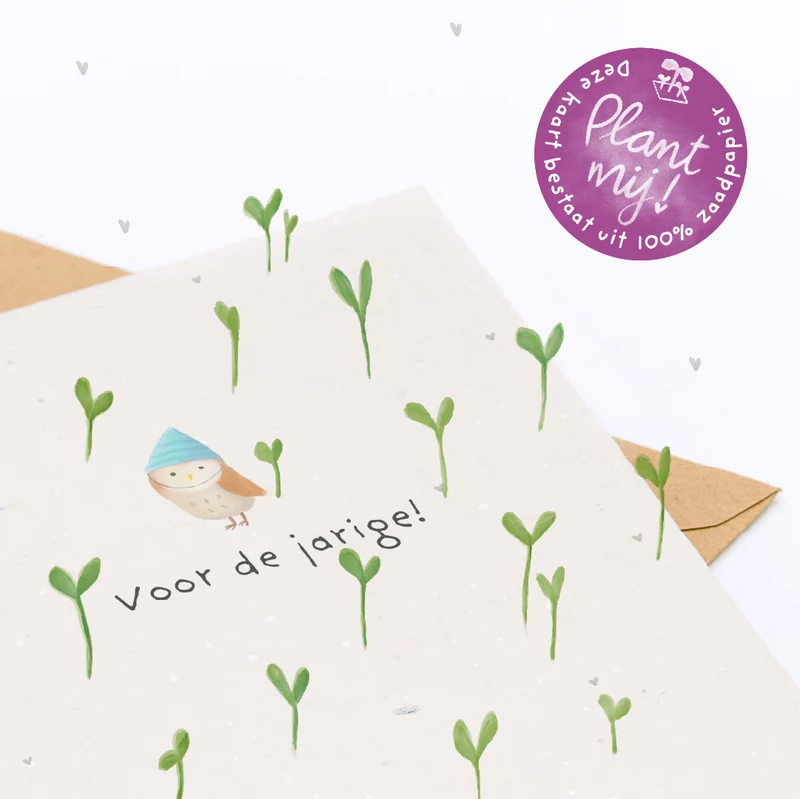 Wenskaart – Voor de jarige