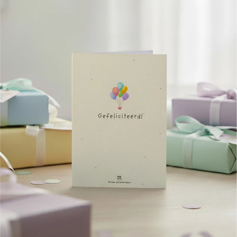 Wenskaart - Gefeliciteerd