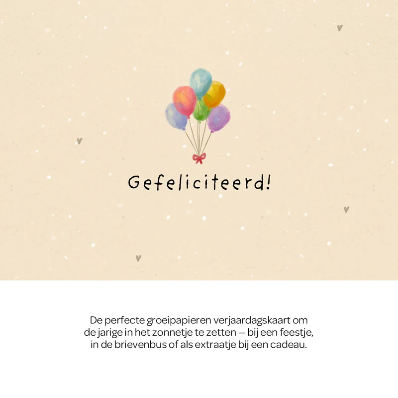 Wenskaart - Gefeliciteerd