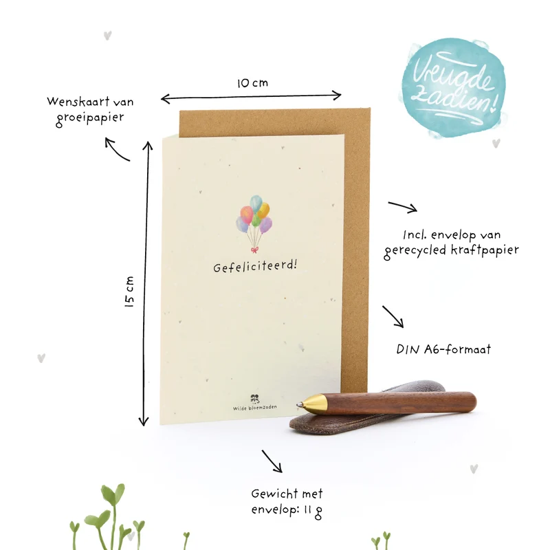 Wenskaart - Gefeliciteerd