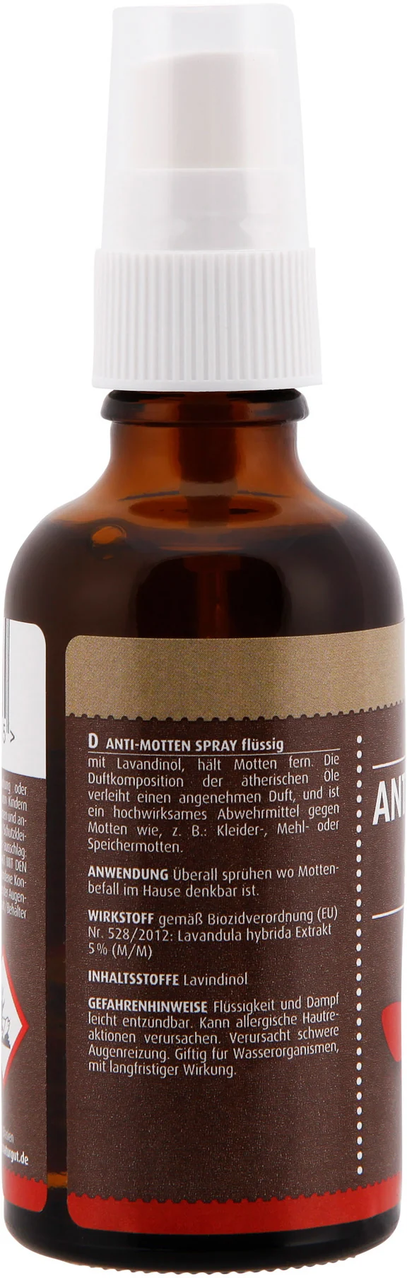 Anti Motten Spray 50ml Sprüher Kleidermotten Mottenmittel Mottenschutz Mottenspray