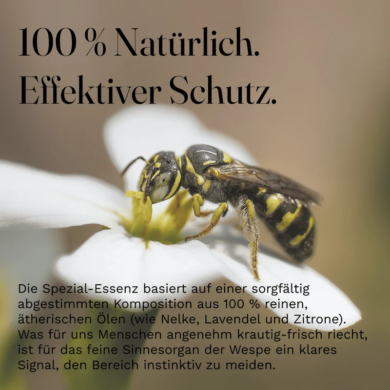 3er Set Wespen Stop Abwehr Wespenabwehr Abwehrmittel mit 10ml mit Duftwürfel