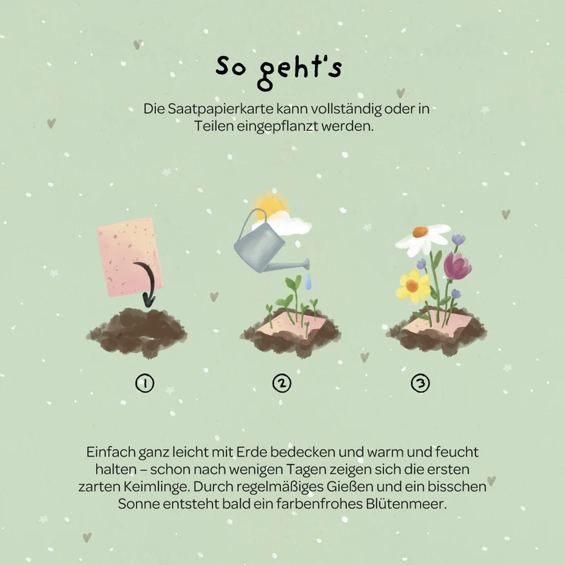 Grußkarte - Viel Glück!