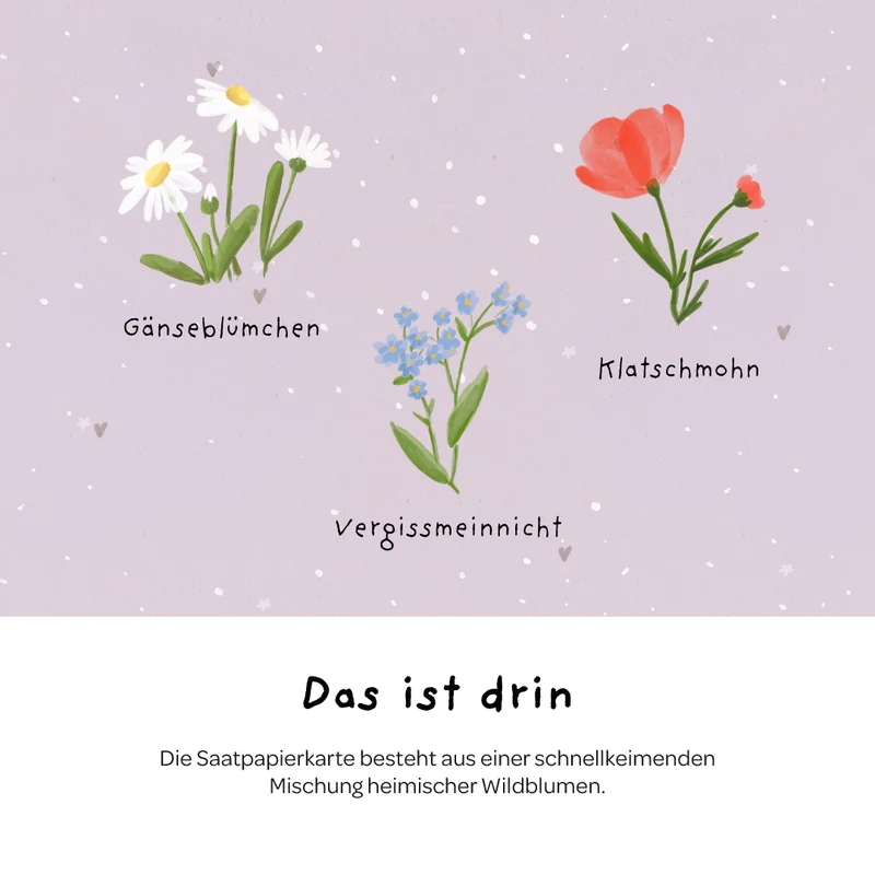 Grußkarte - Du wunderschöne Seele