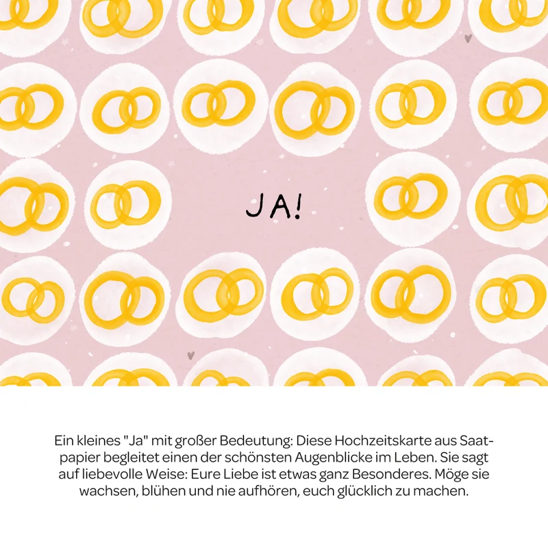Grußkarte - Ja!