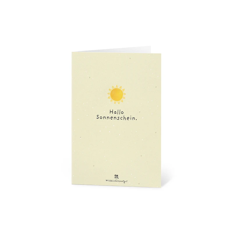 Grußkarte - Hallo Sonnenschein