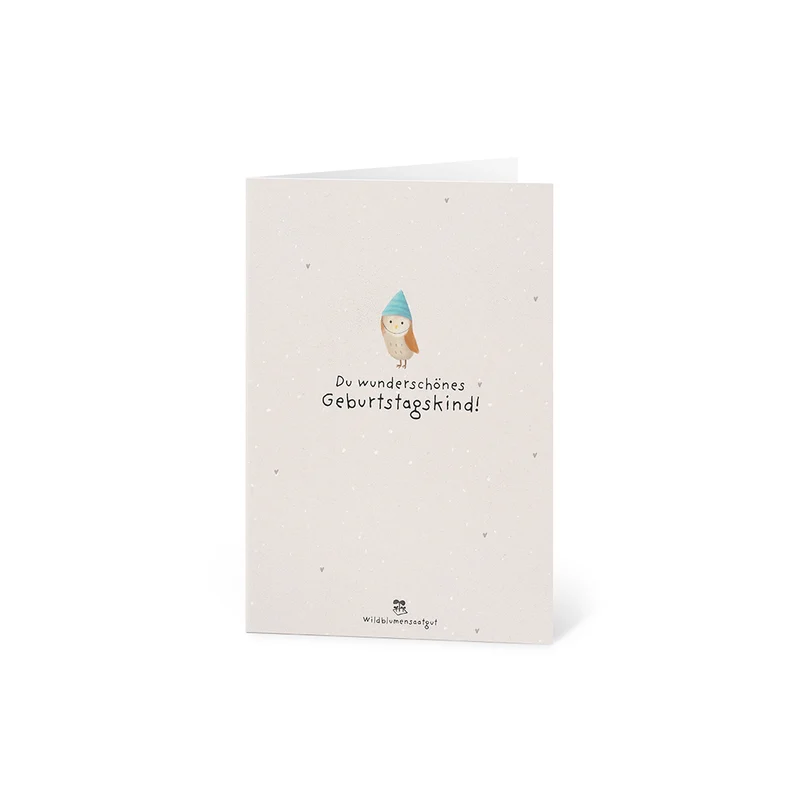Grußkarte - Du wunderschönes Geburtstagskind