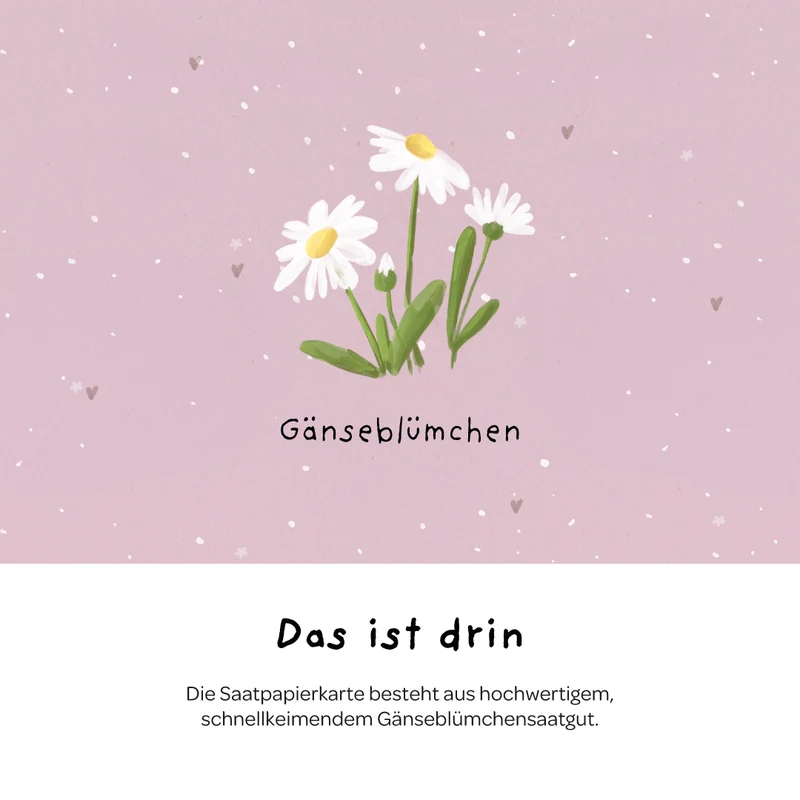 Grußkarte - Danke, dass du mir beim Wachsen geholfen hast