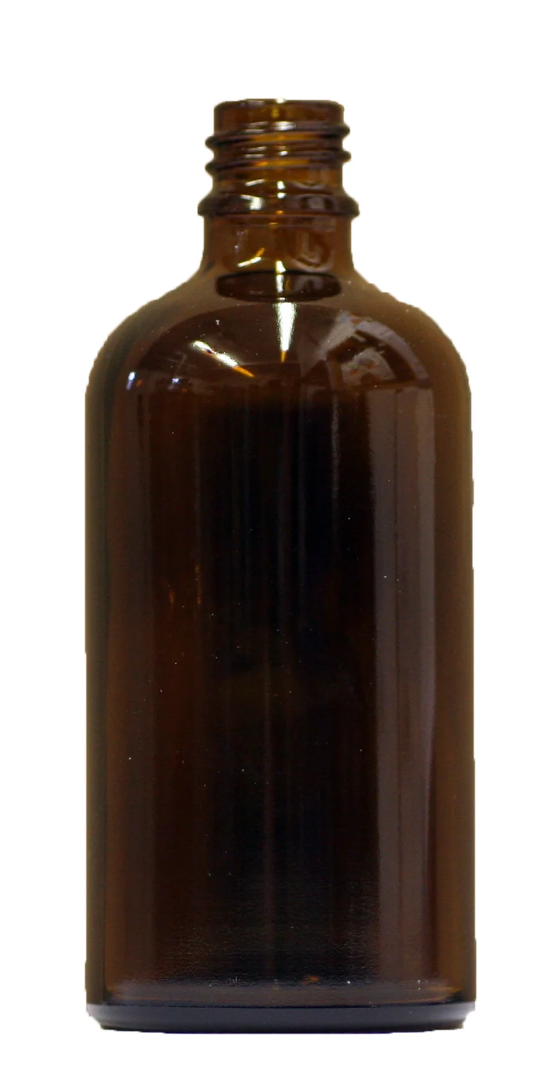 10 x 100ml Braunglasflasche mit Sprühkopf und Schutzkappe