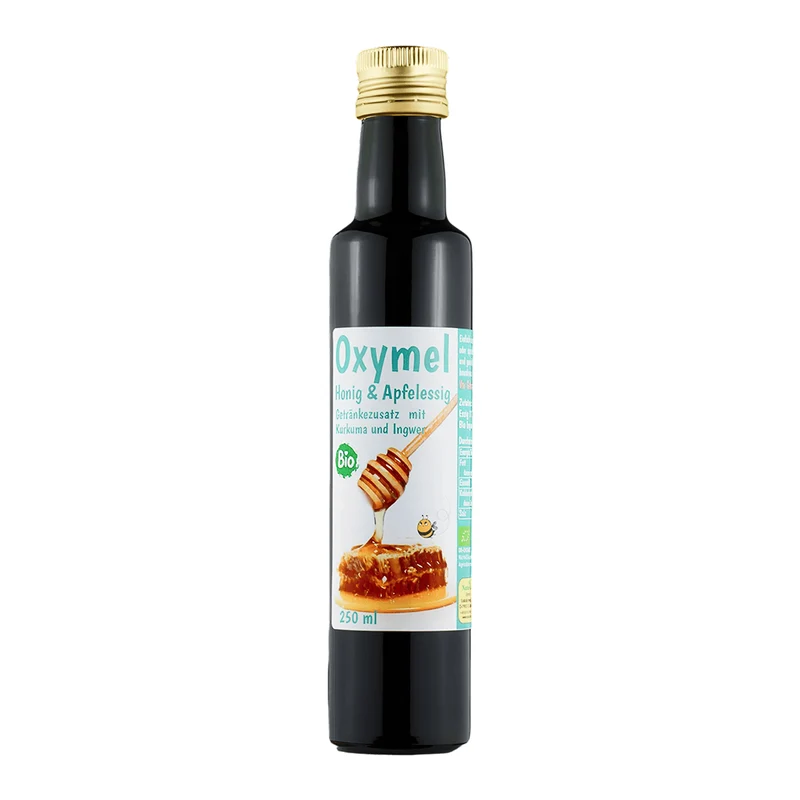 Bio Oxymel Kurkuma und Ingwer 100 ml Getränkezusatz mit Honig & Apfelessig Sauerhonig